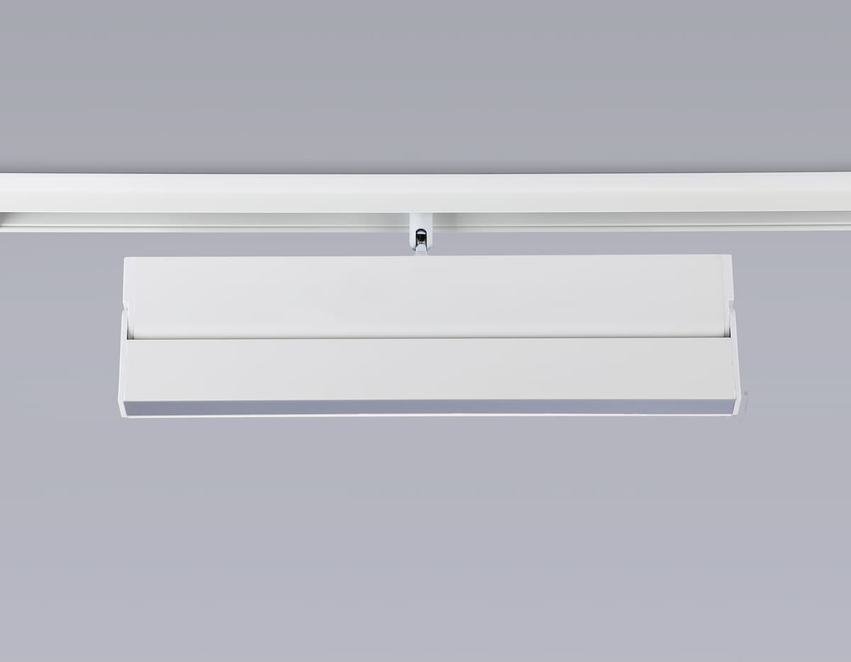 Трековый светильник линейный поворотный 48V 4200K GL4065 WH белый 18W 4200K 48V 325*22*45 Ambrella Light 12