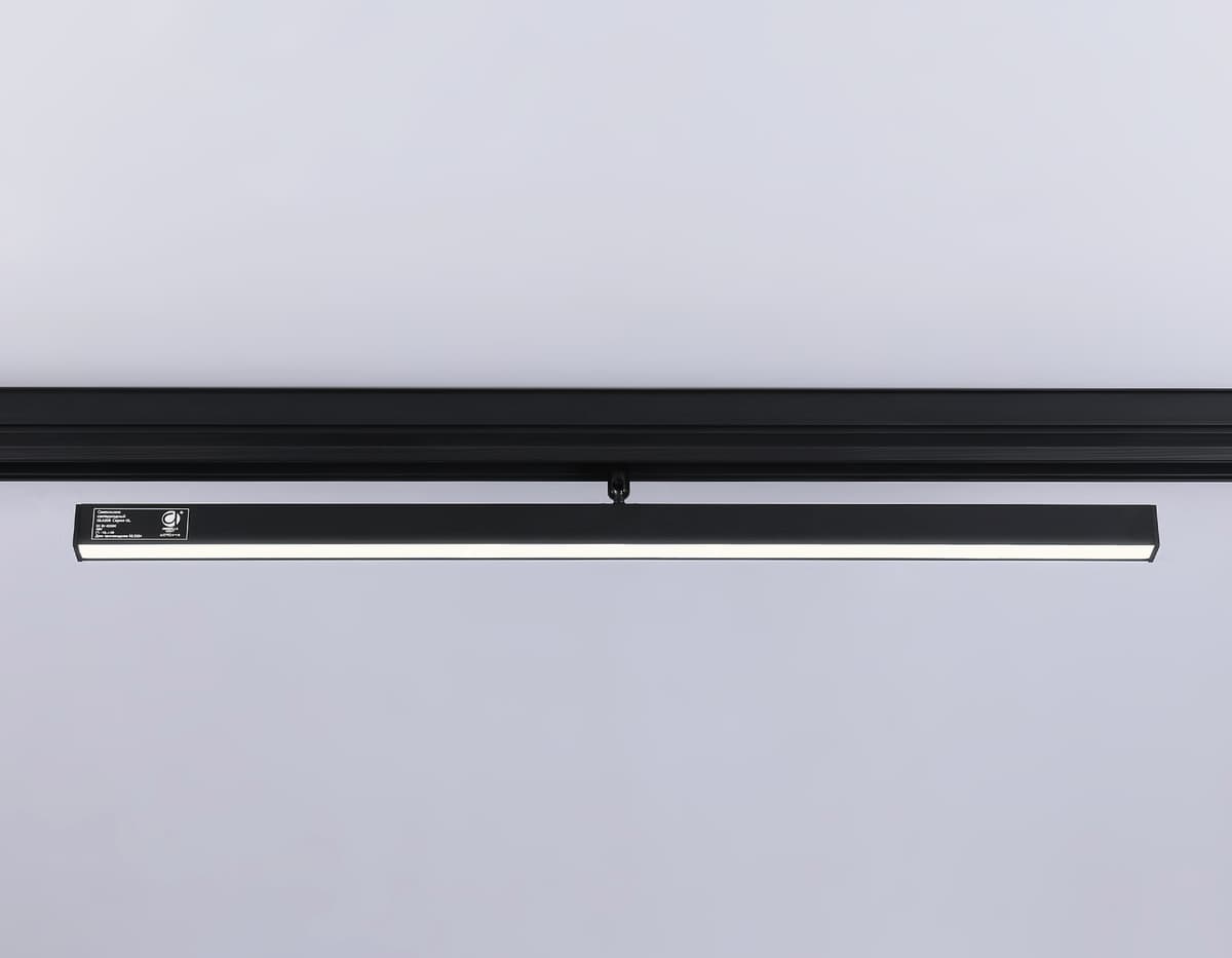 Трековый светильник линейный поворотный 48V 4200K GL4206 BK черный IP20 24W 4200K 48V 605*22*45 Ambrella Light 13