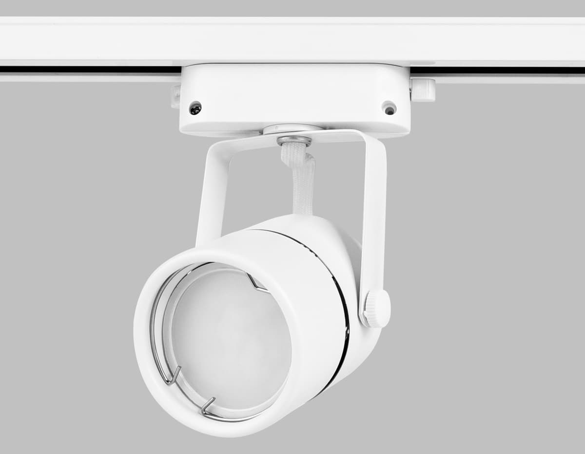 Трековый однофазный светильник со сменной лампой GL5101 WH белый GU10 max 12W Ambrella Light 14