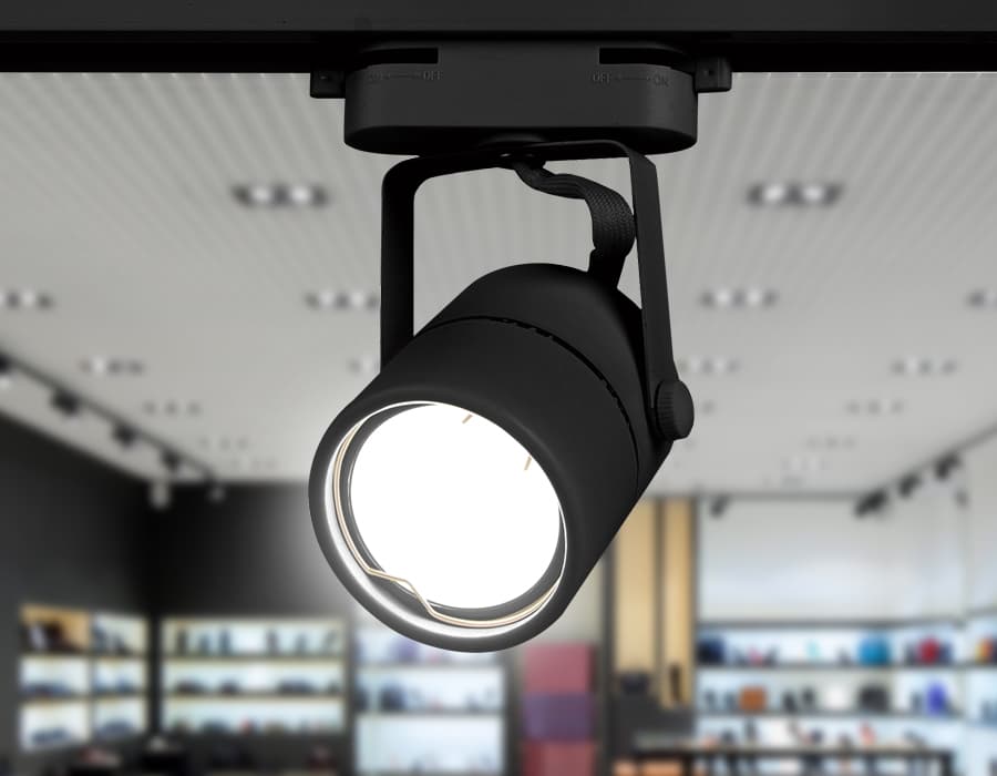 Трековый однофазный светильник со сменной лампой GL5102 BK черный GU10 max 12W Ambrella Light 4