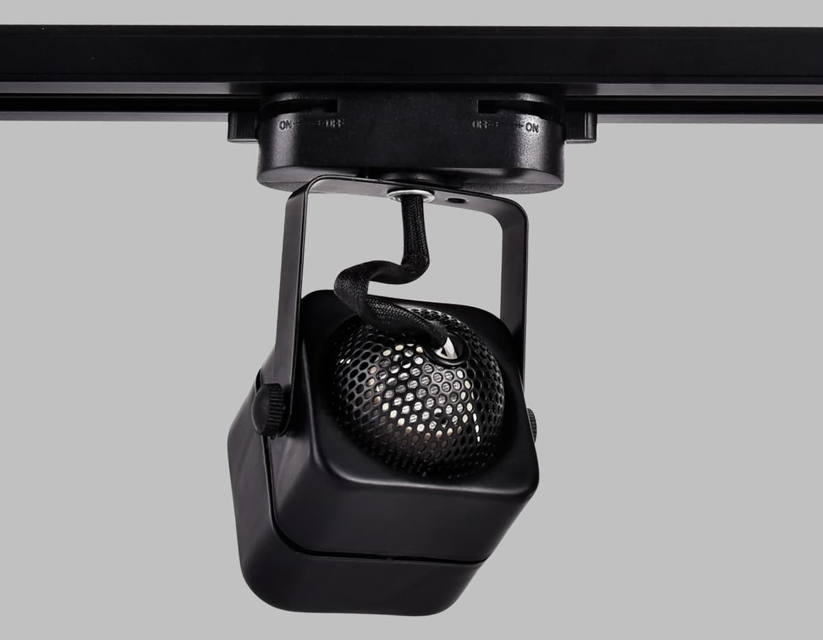 Трековый однофазный светильник со сменной лампой GL5108 BK черный GU10 max 12W Ambrella Light 11