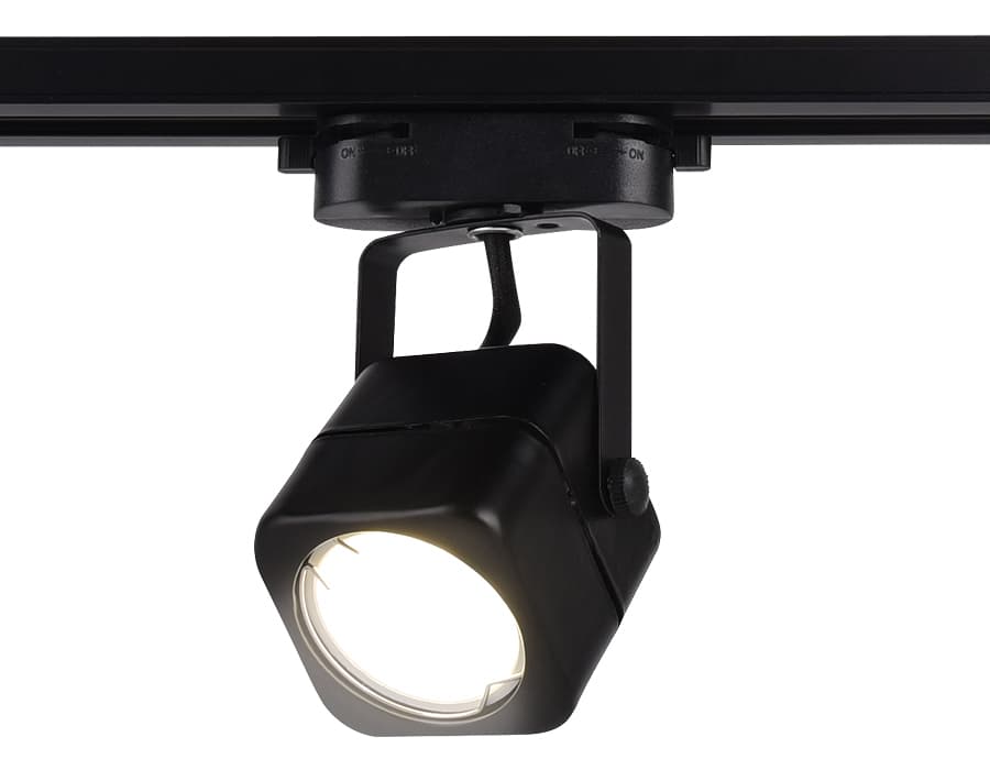 Трековый однофазный светильник со сменной лампой GL5108 BK черный GU10 max 12W Ambrella Light 7