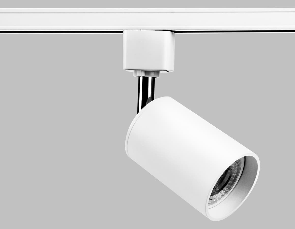 Трековый однофазный светильник со сменной лампой GL5121 WH белый GU10 max 12W Ambrella Light 13