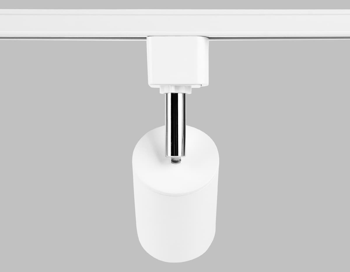 Трековый однофазный светильник со сменной лампой GL5121 WH белый GU10 max 12W Ambrella Light 14