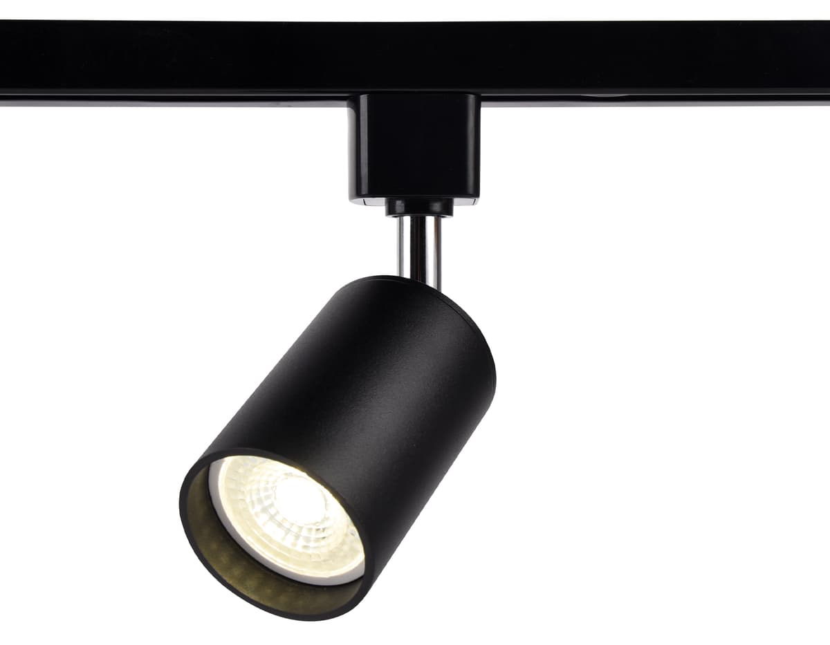 Трековый однофазный светильник со сменной лампой GL5123 BK черный GU10 max 12W Ambrella Light 8