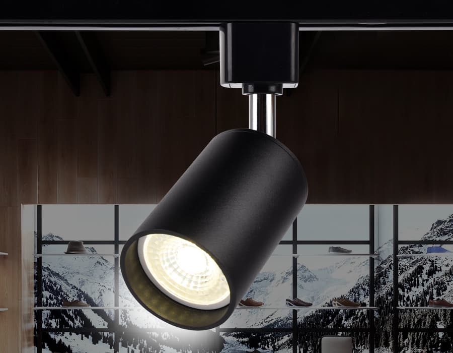 Трековый однофазный светильник со сменной лампой GL5123 BK черный GU10 max 12W Ambrella Light 9