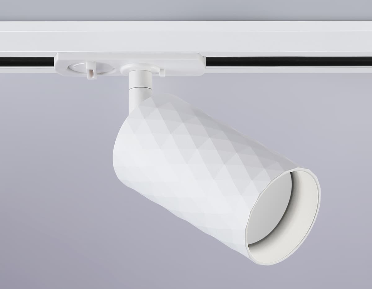 Трековый светильник со сменной лампой GU10 GL5131 WH белый GU10 max 12W Ambrella Light 8