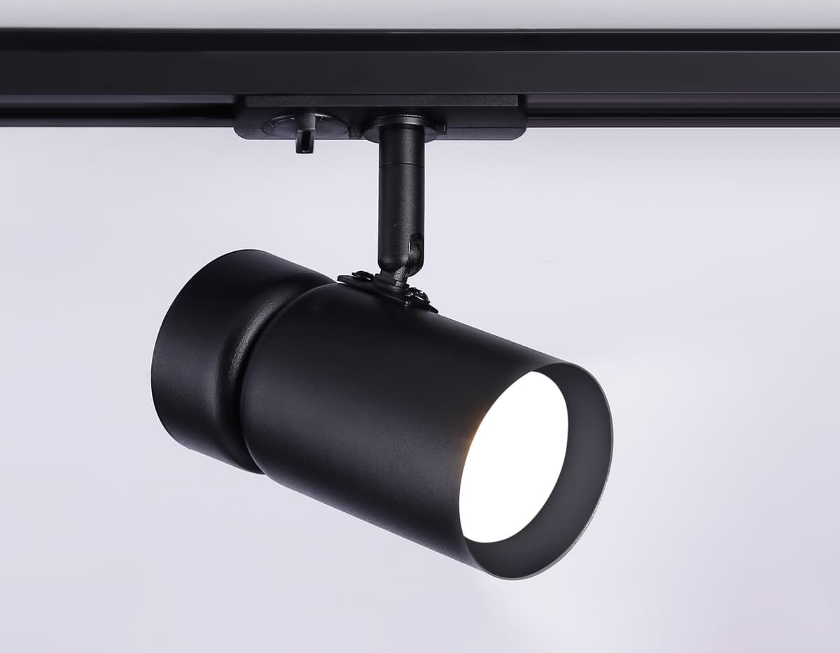 Трековый светильник со сменной лампой GU10 GL5144 BK черный GU10 max 12W Ambrella Light 11