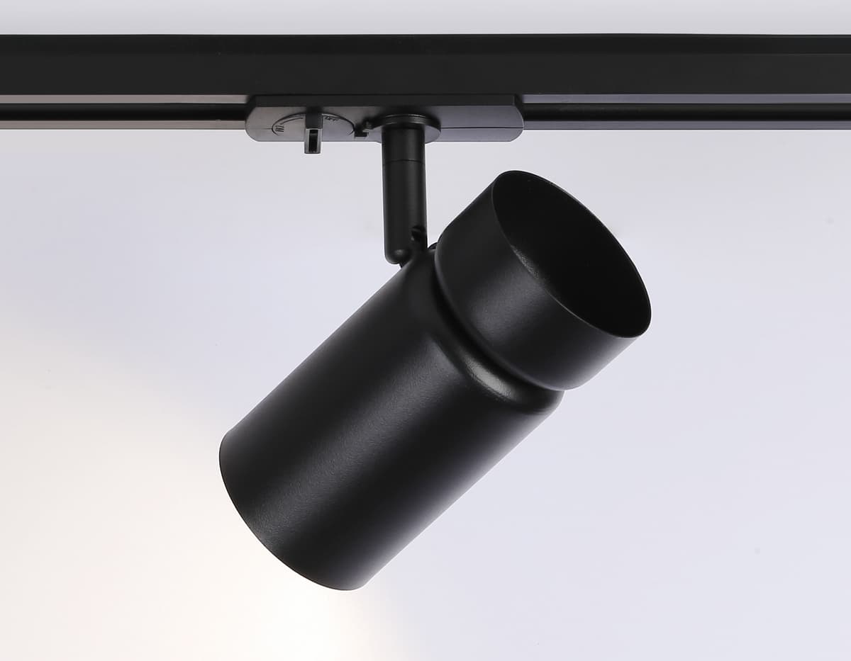 Трековый светильник со сменной лампой GU10 GL5144 BK черный GU10 max 12W Ambrella Light 12