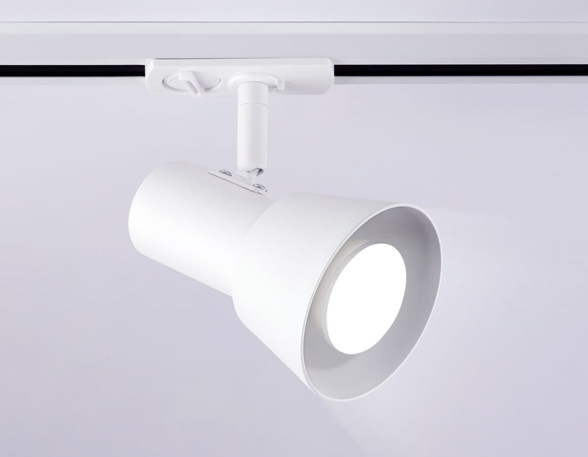 Трековый светильник со сменной лампой GU10 GL5150 WH белый GU10 max 12W Ambrella Light 9