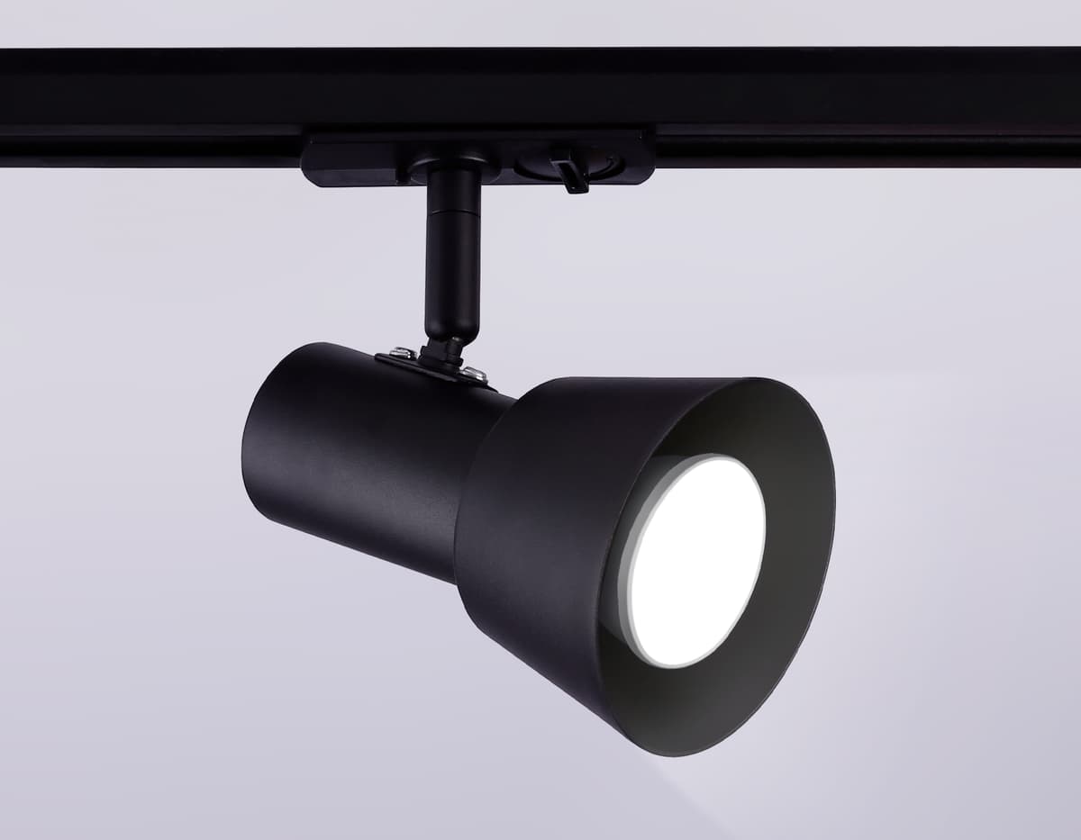 Трековый светильник со сменной лампой GU10 GL5151 BK черный GU10 max 12W Ambrella Light 11