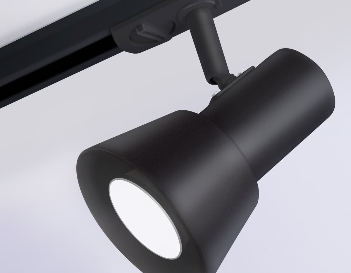 Трековый светильник со сменной лампой GU10 GL5151 BK черный GU10 max 12W Ambrella Light 8