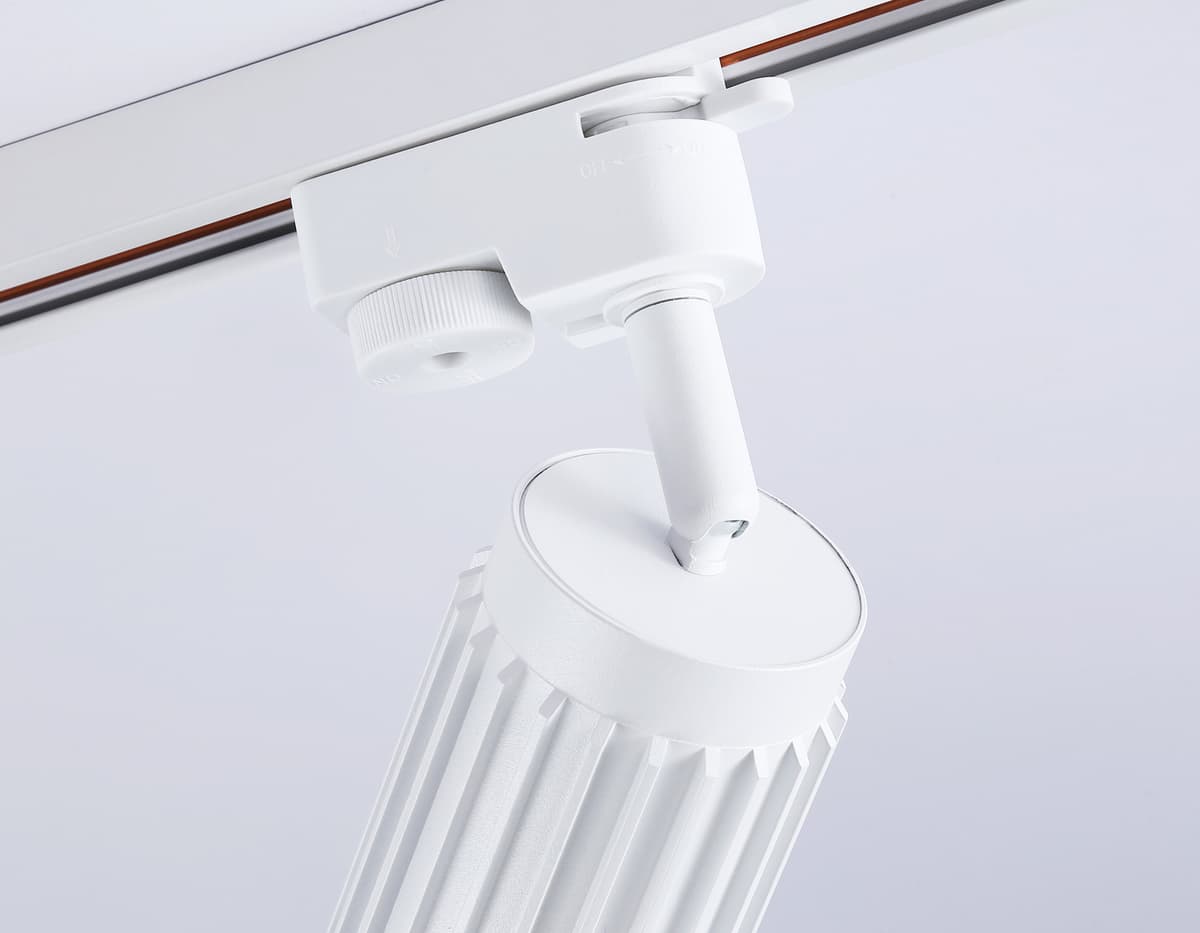 Трековый однофазный светильник со сменной лампой GL5157 WH белый GU10 D60*120 Ambrella Light 11