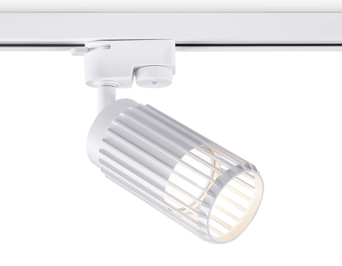 Трековый однофазный светильник со сменной лампой GL5157 WH белый GU10 D60*120 Ambrella Light 8