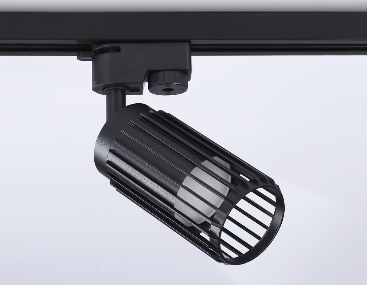 Трековый однофазный светильник со сменной лампой GL5158 BK черный GU10 D60*120 Ambrella Light 11