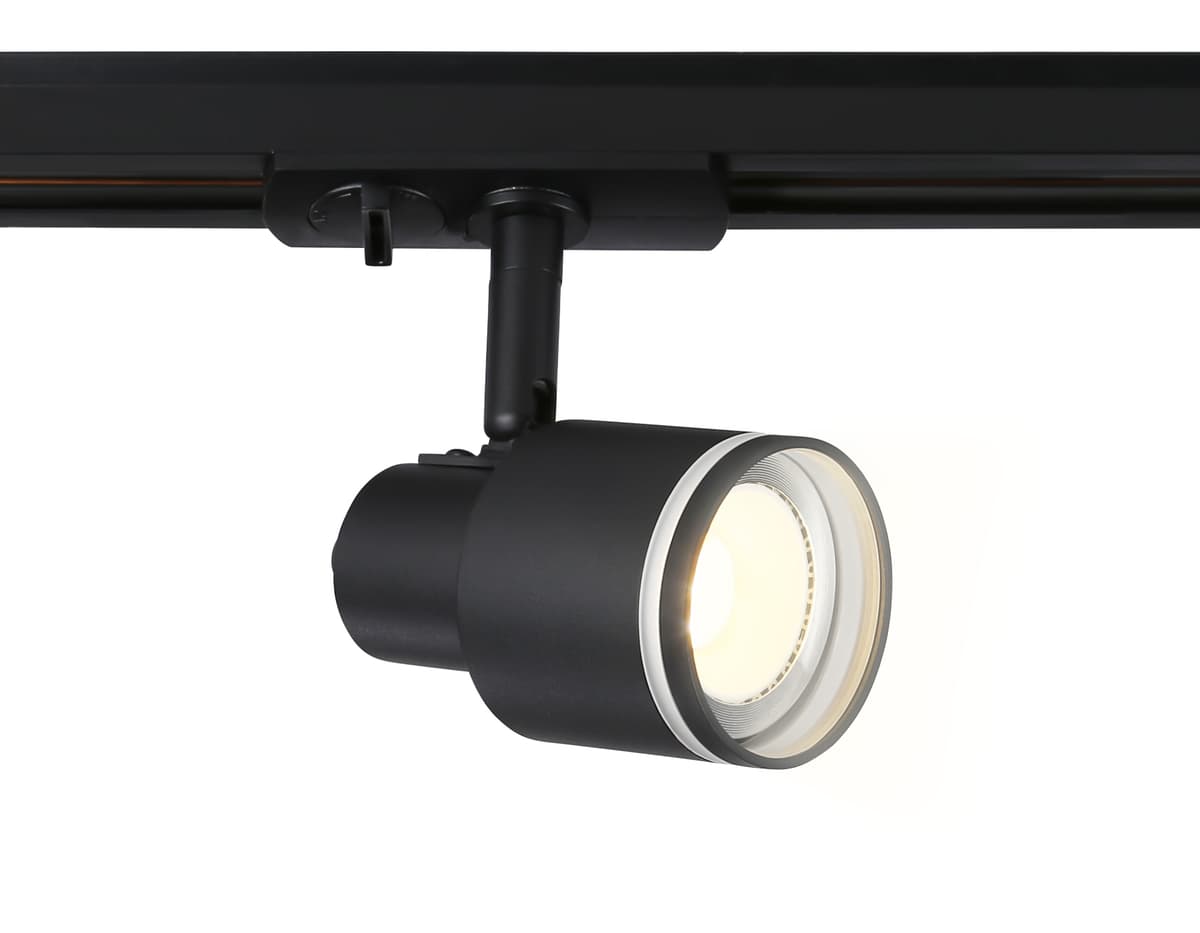 Трековый однофазный светильник со сменной лампой GU10 GL5206 BK черный GU10 max 12W Ambrella Light 2