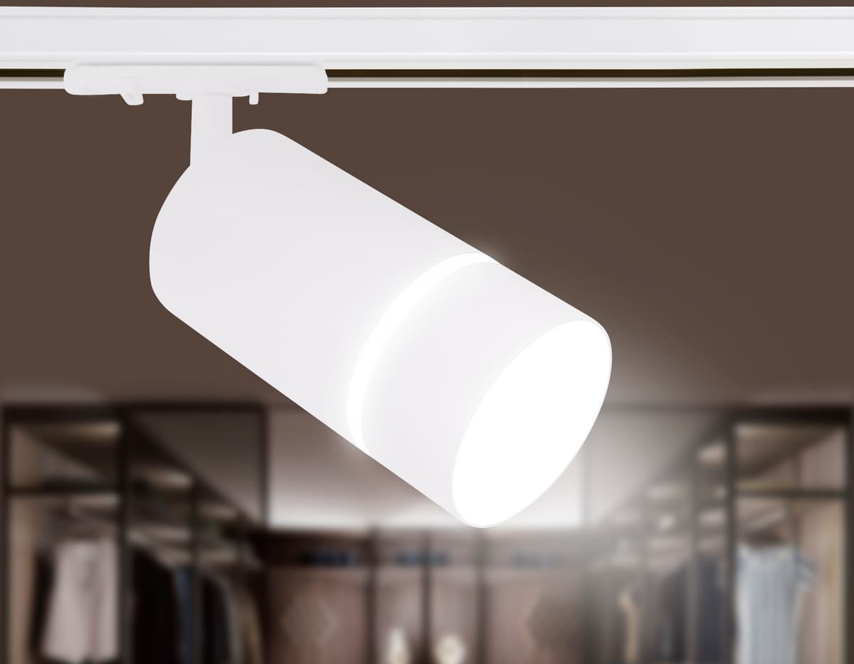 Трековый однофазный светильник GU10 GL5212 SWH белый песок GU10 max 12W Ambrella Light 10