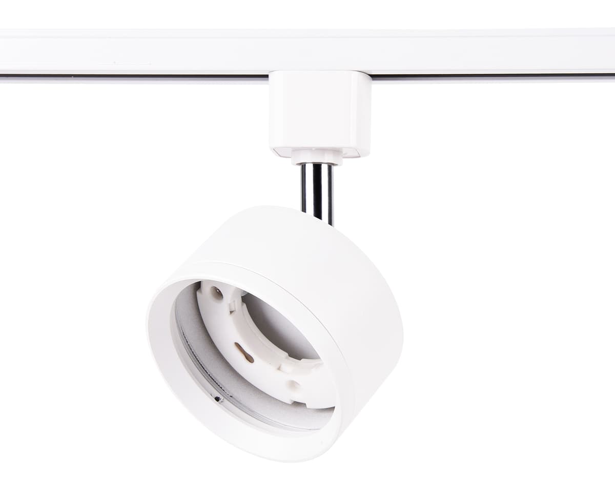 Трековый однофазный светильник со сменной лампой GL5356 WH белый GX53 max 12W Ambrella Light 10