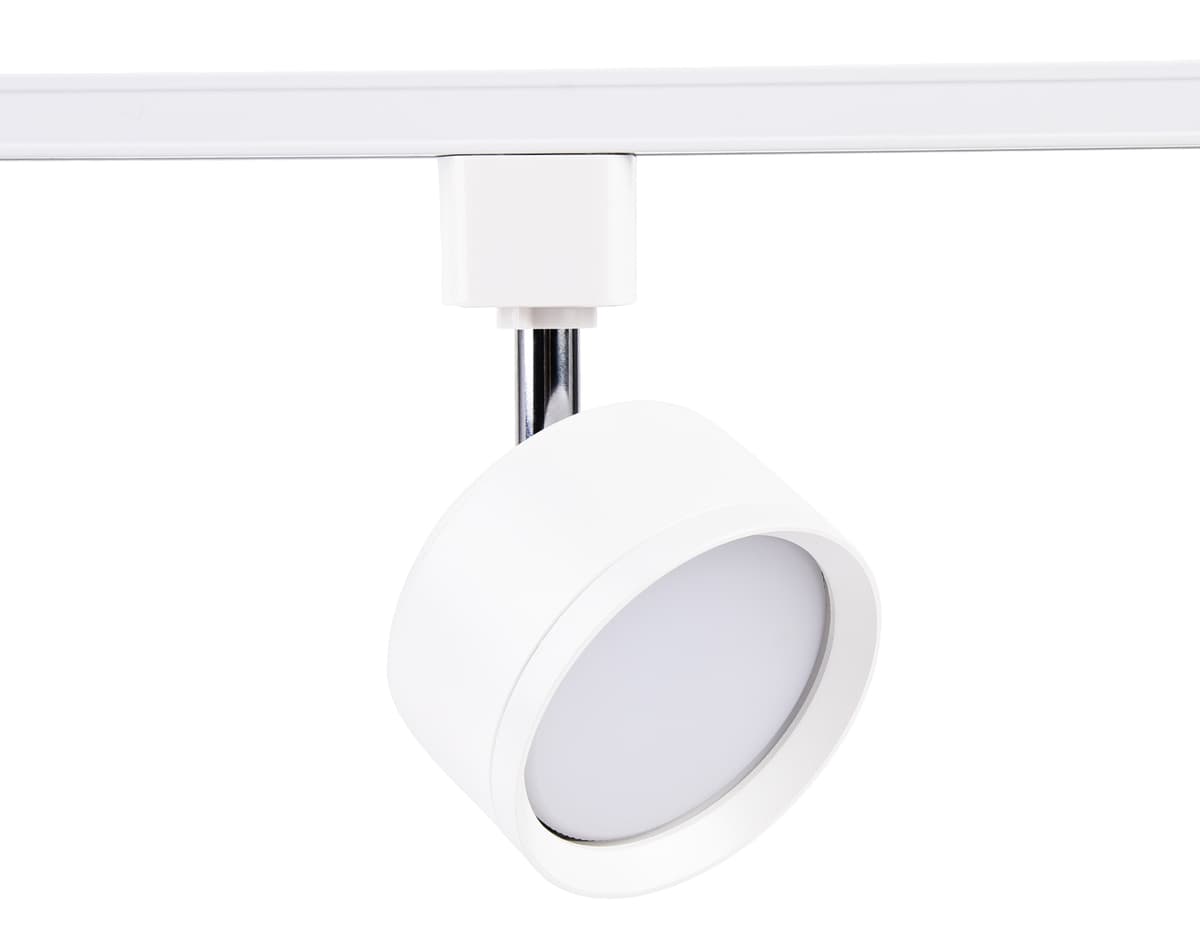 Трековый однофазный светильник со сменной лампой GL5356 WH белый GX53 max 12W Ambrella Light 12