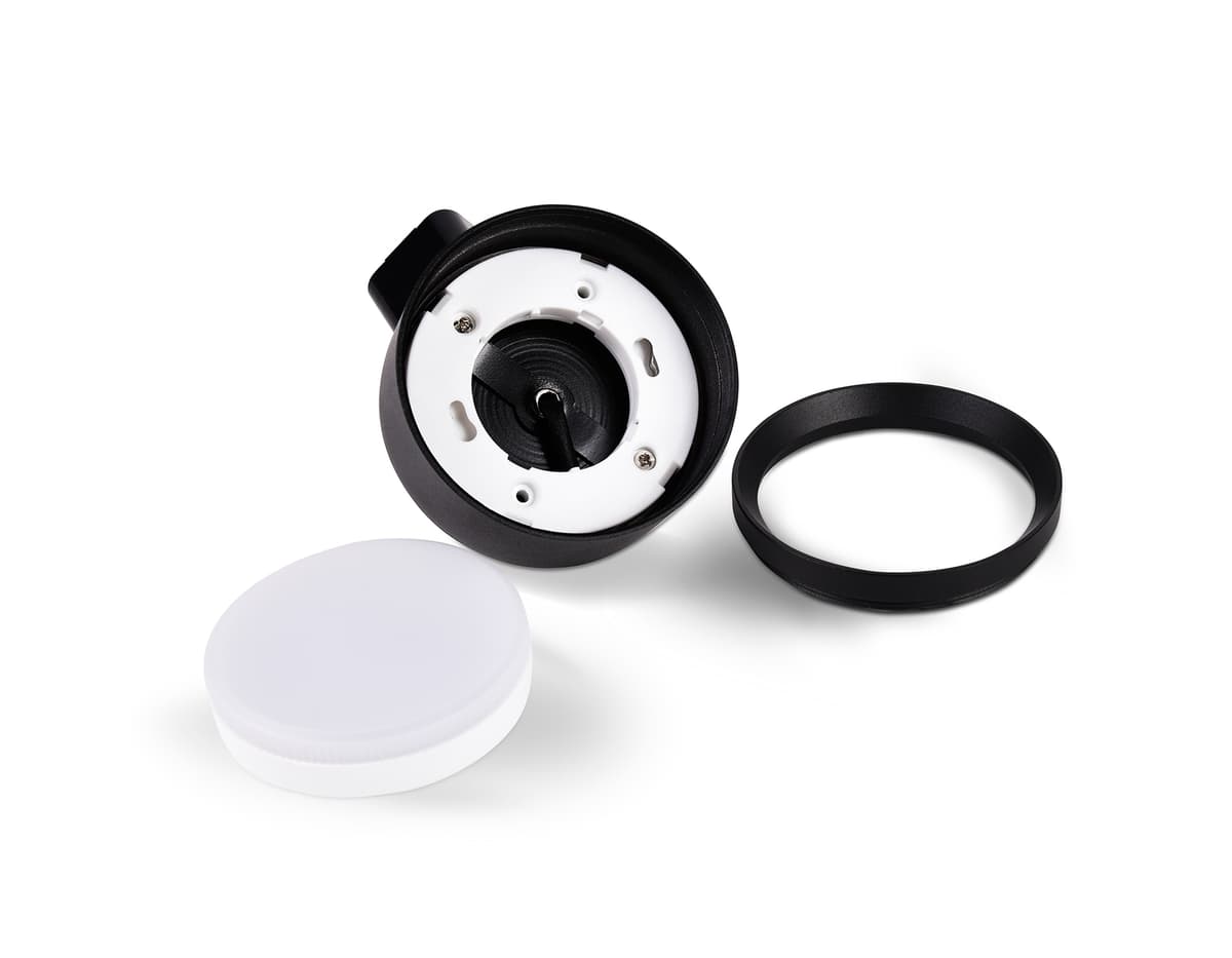 Трековый однофазный светильник со сменной лампой GL5357 BK черный GX53 max 12W Ambrella Light 12