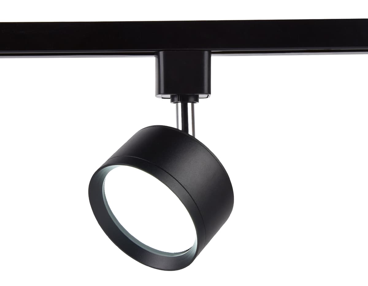 Трековый однофазный светильник со сменной лампой GL5357 BK черный GX53 max 12W Ambrella Light 7