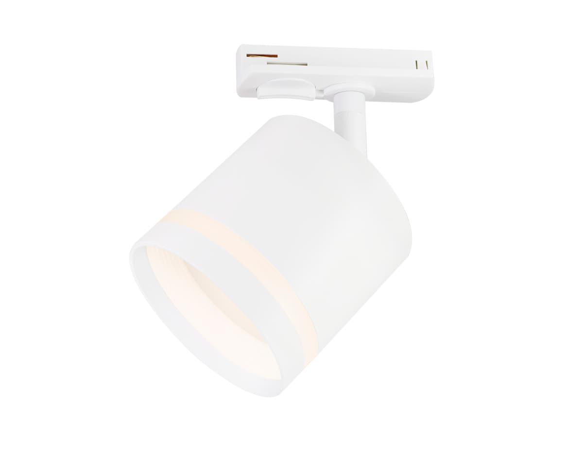 Трековый однофазный светильник со сменной лампой GL5369 WH белый GX53 max 12W Ambrella Light 6