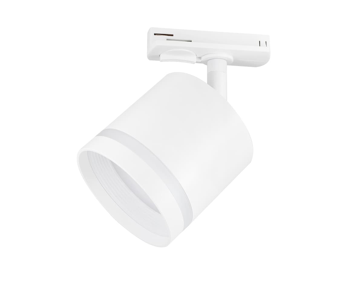 Трековый однофазный светильник со сменной лампой GL5369 WH белый GX53 max 12W Ambrella Light 7