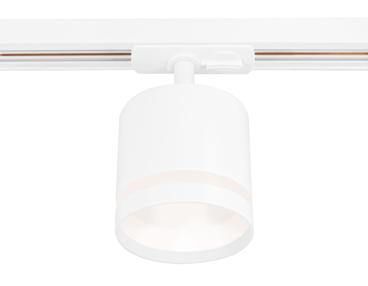 Трековый однофазный светильник со сменной лампой GL5369 WH белый GX53 max 12W Ambrella Light 8