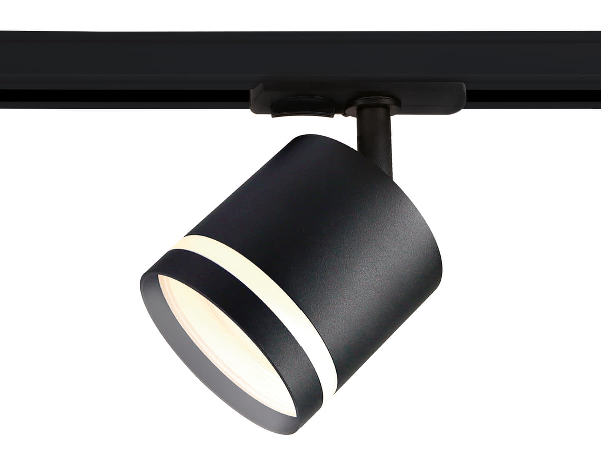 Трековый однофазный светильник со сменной лампой GL5372 BK черный GX53 max 12W Ambrella Light 5