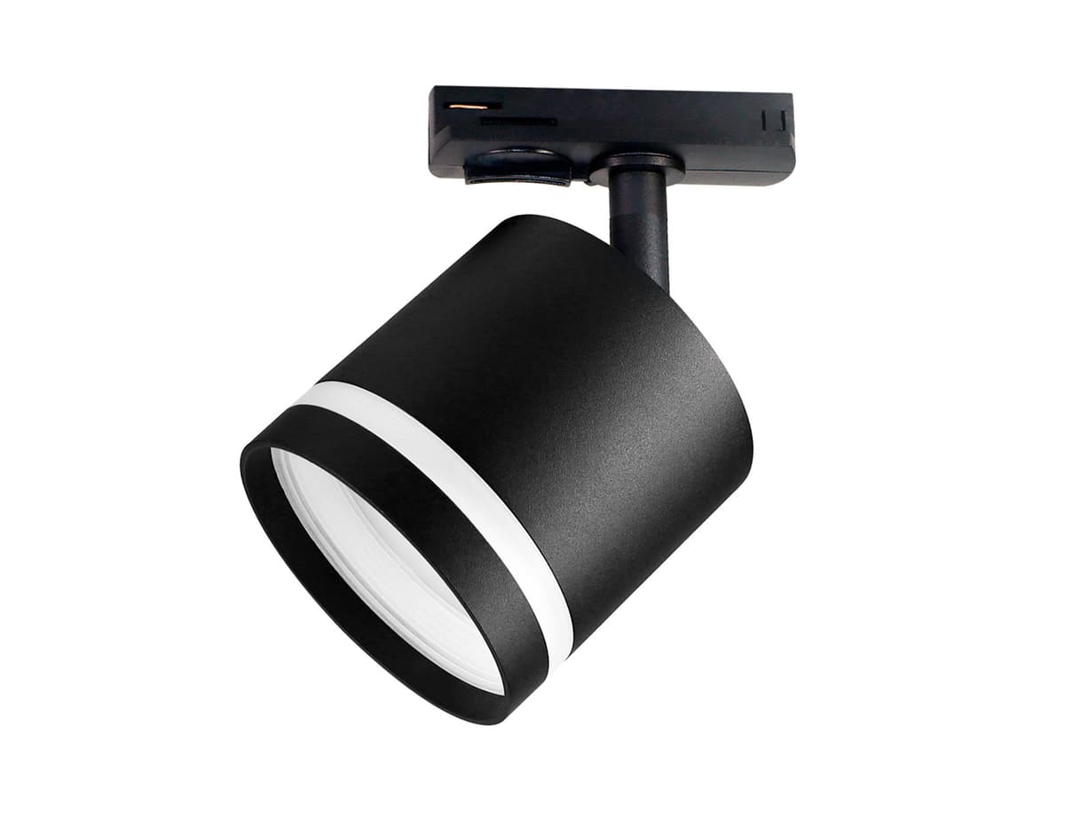 Трековый однофазный светильник со сменной лампой GL5372 BK черный GX53 max 12W Ambrella Light 7