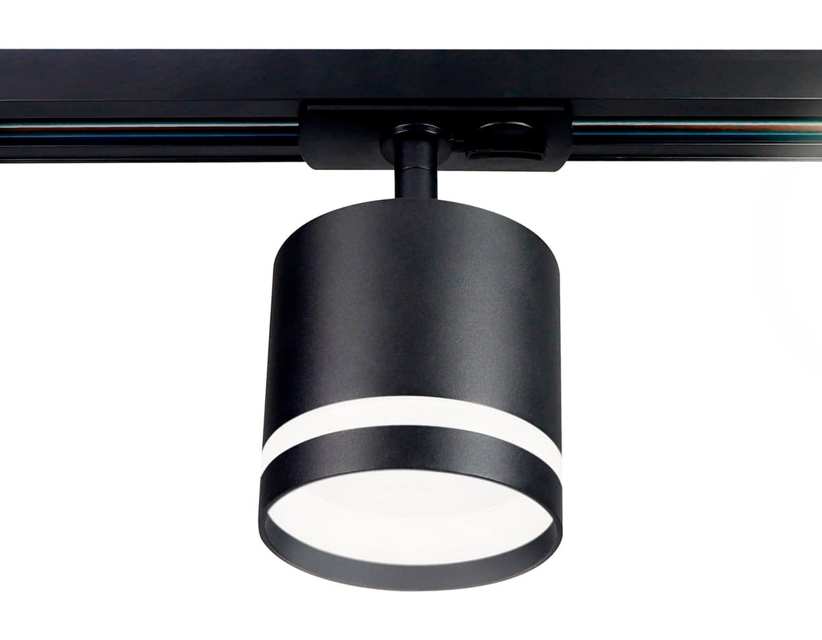 Трековый однофазный светильник со сменной лампой GL5372 BK черный GX53 max 12W Ambrella Light 8