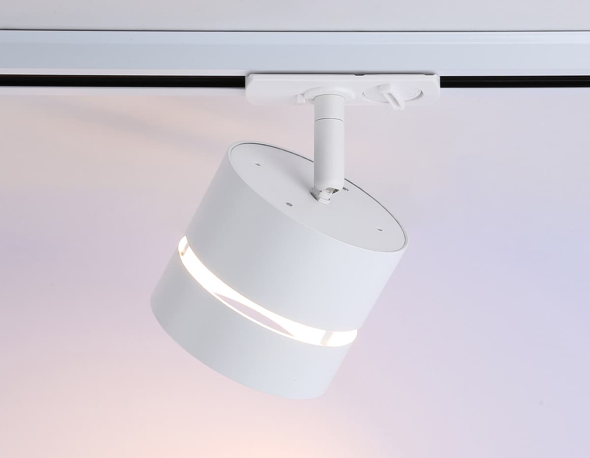 Трековый светильник со сменной лампой GX53 GL5375 WH белый GX53 max 12W Ambrella Light 10