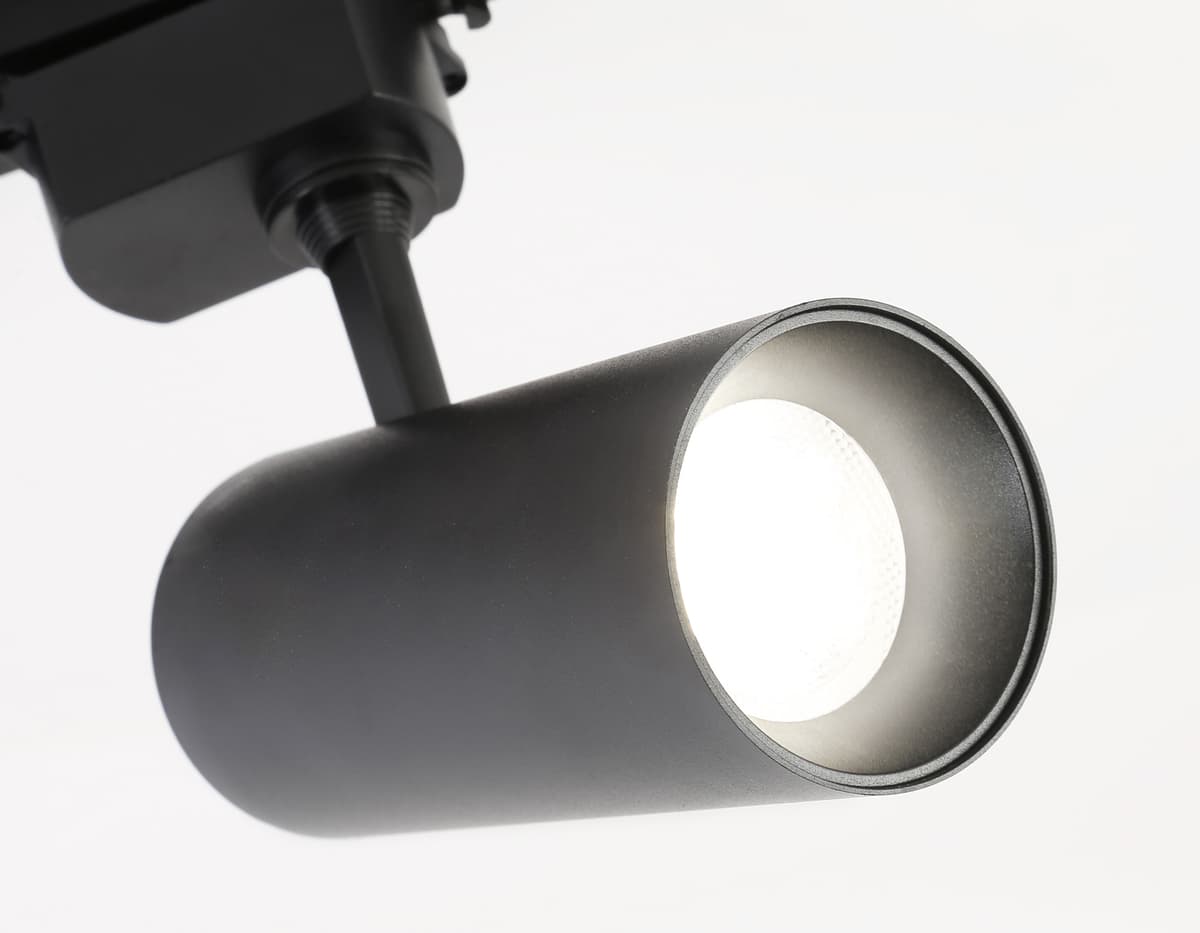 Трековый светодиодный светильник GL5828 BK черный LED 15W 4200K 24° Ambrella Light 8