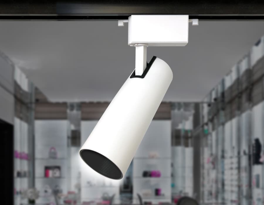 Трековый однофазный светодиодный светильник GL5853 WH/BK белый/черный LED 30W 4200K 24° Ambrella Light 4