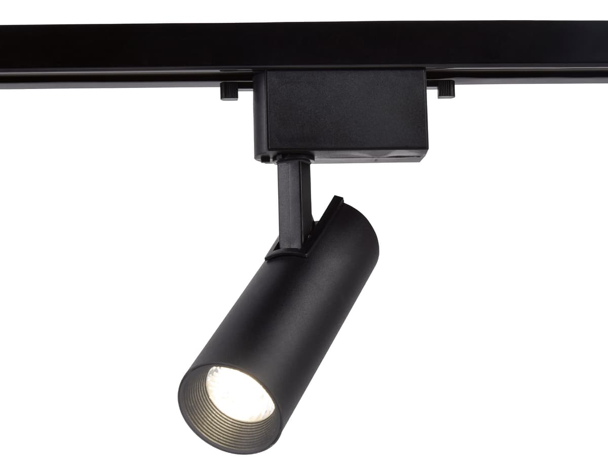 Трековый однофазный светодиодный светильник GL5858 BK черный LED 10W 4200K 24° Ambrella Light 5