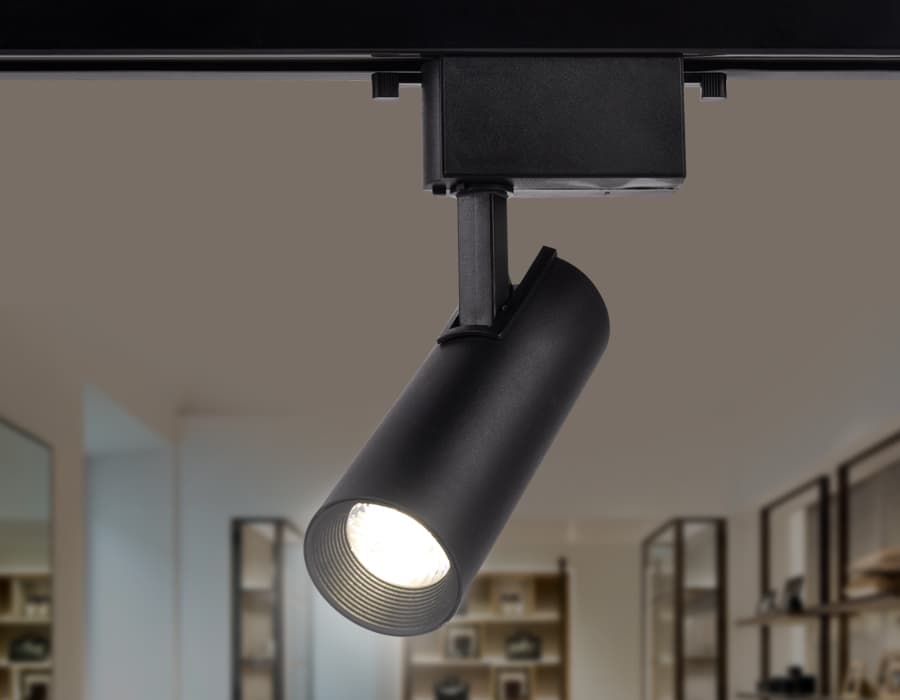 Трековый однофазный светодиодный светильник GL5858 BK черный LED 10W 4200K 24° Ambrella Light 6