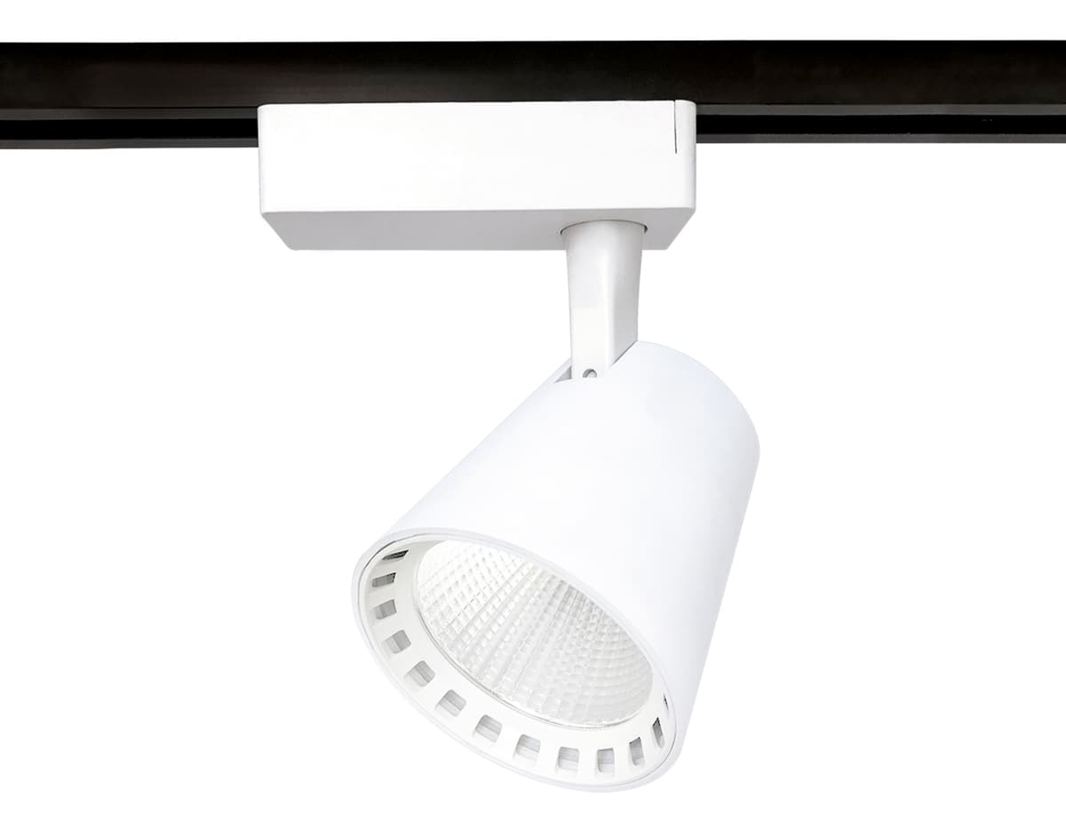 Трековый однофазный светодиодный светильник GL5975 WH белый LED 24W 4200K 24° Ambrella Light 5