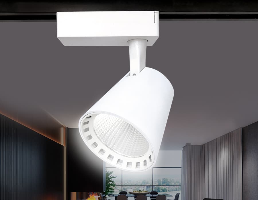 Трековый однофазный светодиодный светильник GL5975 WH белый LED 24W 4200K 24° Ambrella Light 6