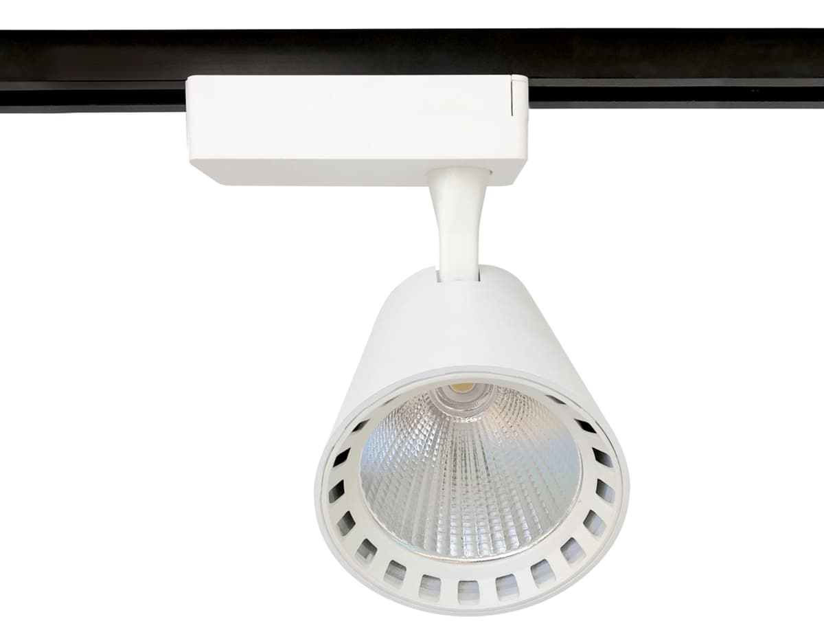 Трековый однофазный светодиодный светильник GL5975 WH белый LED 24W 4200K 24° Ambrella Light 7