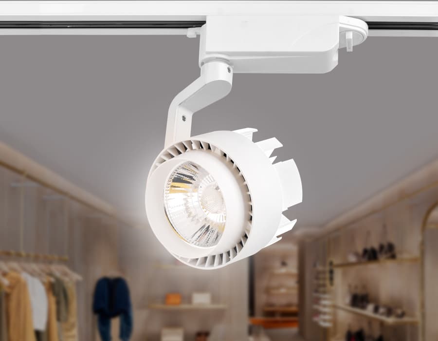 Трековый однофазный светодиодный светильник GL6104 WH белый LED 20W 4200K 24° Ambrella Light 4