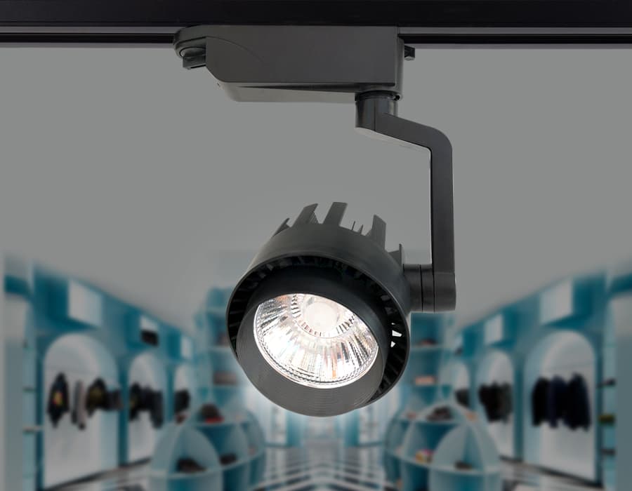 Трековый однофазный светодиодный светильник GL6107 BK черный LED 10W 4200K 24° Ambrella Light 6