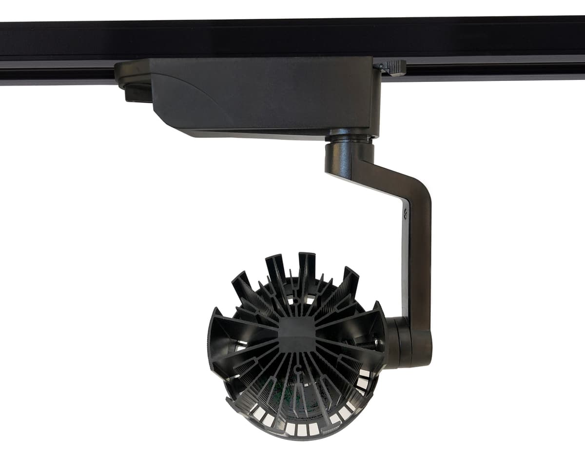 Трековый однофазный светодиодный светильник GL6107 BK черный LED 10W 4200K 24° Ambrella Light 8