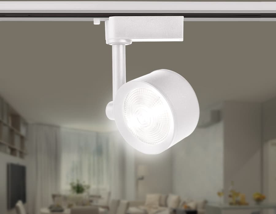Трековый однофазный светодиодный светильник GL6389 WH белый LED 12W 4200K 24° Ambrella Light 4