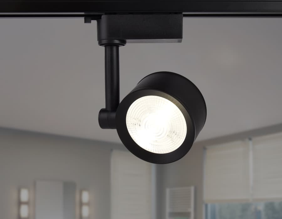 Трековый однофазный светодиодный светильник GL6391 BK черный LED 7W 4200K 24° Ambrella Light 6