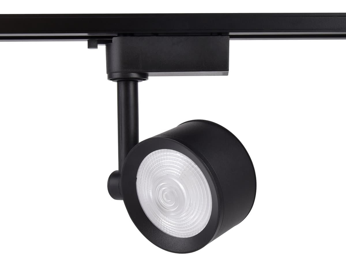 Трековый однофазный светодиодный светильник GL6391 BK черный LED 7W 4200K 24° Ambrella Light 8