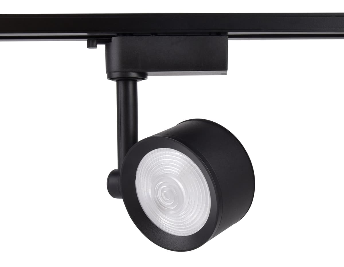 Трековый однофазный светодиодный светильник GL6392 BK черный LED 12W 4200K 24° Ambrella Light 8