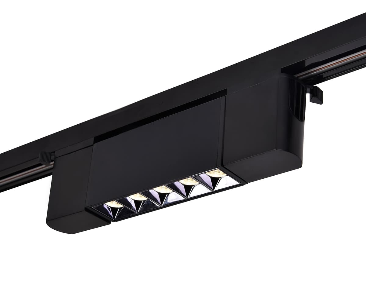 Трековый однофазный светодиодный светильник GL6688 BK черный LED 6W 4200K 24° Ambrella Light 9