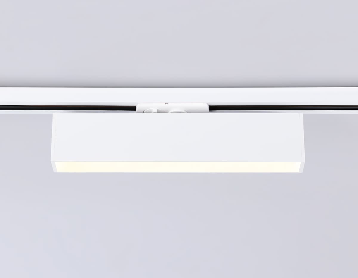 Трековый однофазный светодиодный светильник GL6761 WH белый LED 12W 3000K 300*22*48 Ambrella Light 14