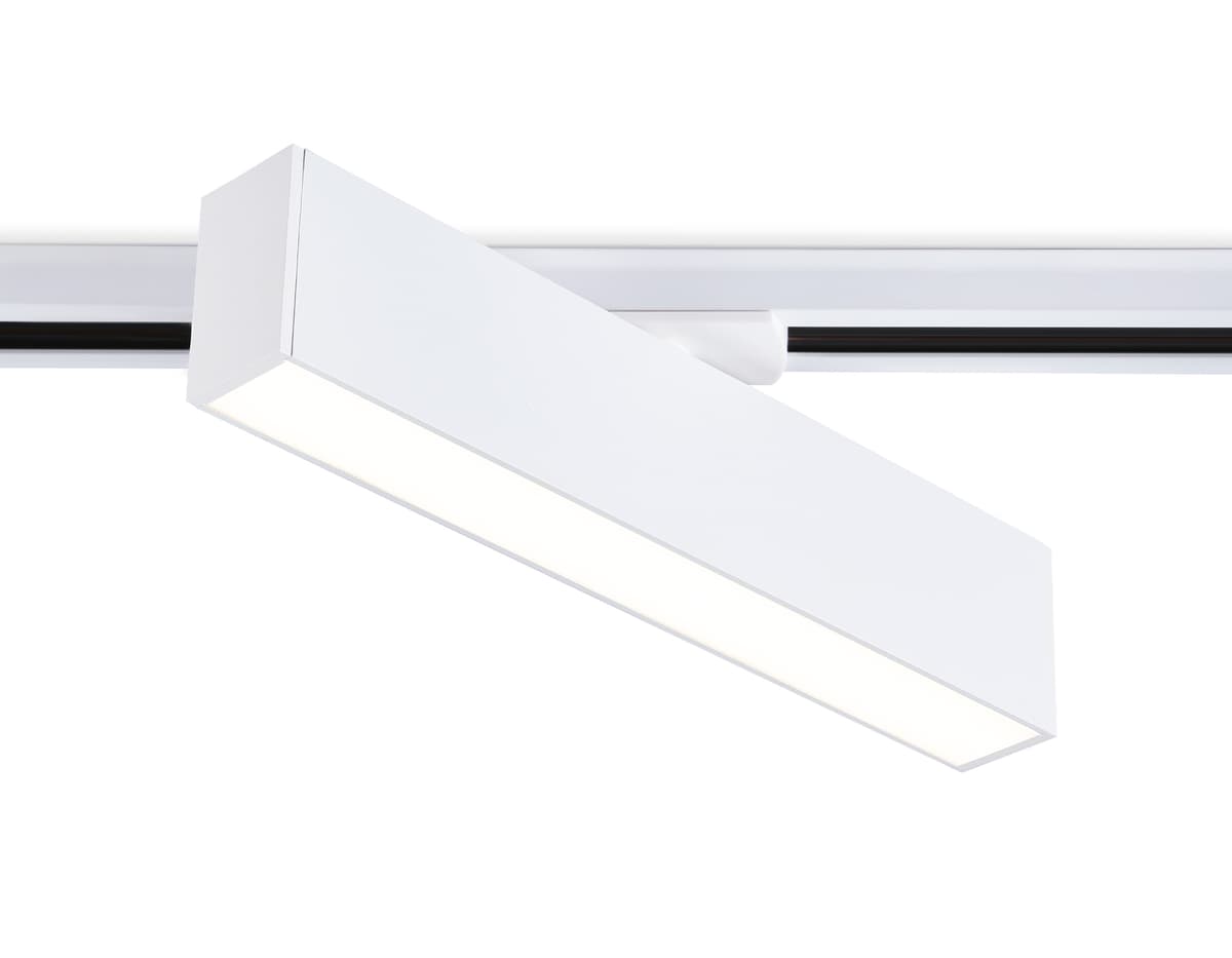 Трековый однофазный светодиодный светильник GL6763 WH белый LED 12W 4200K 300*22*48 Ambrella Light 10