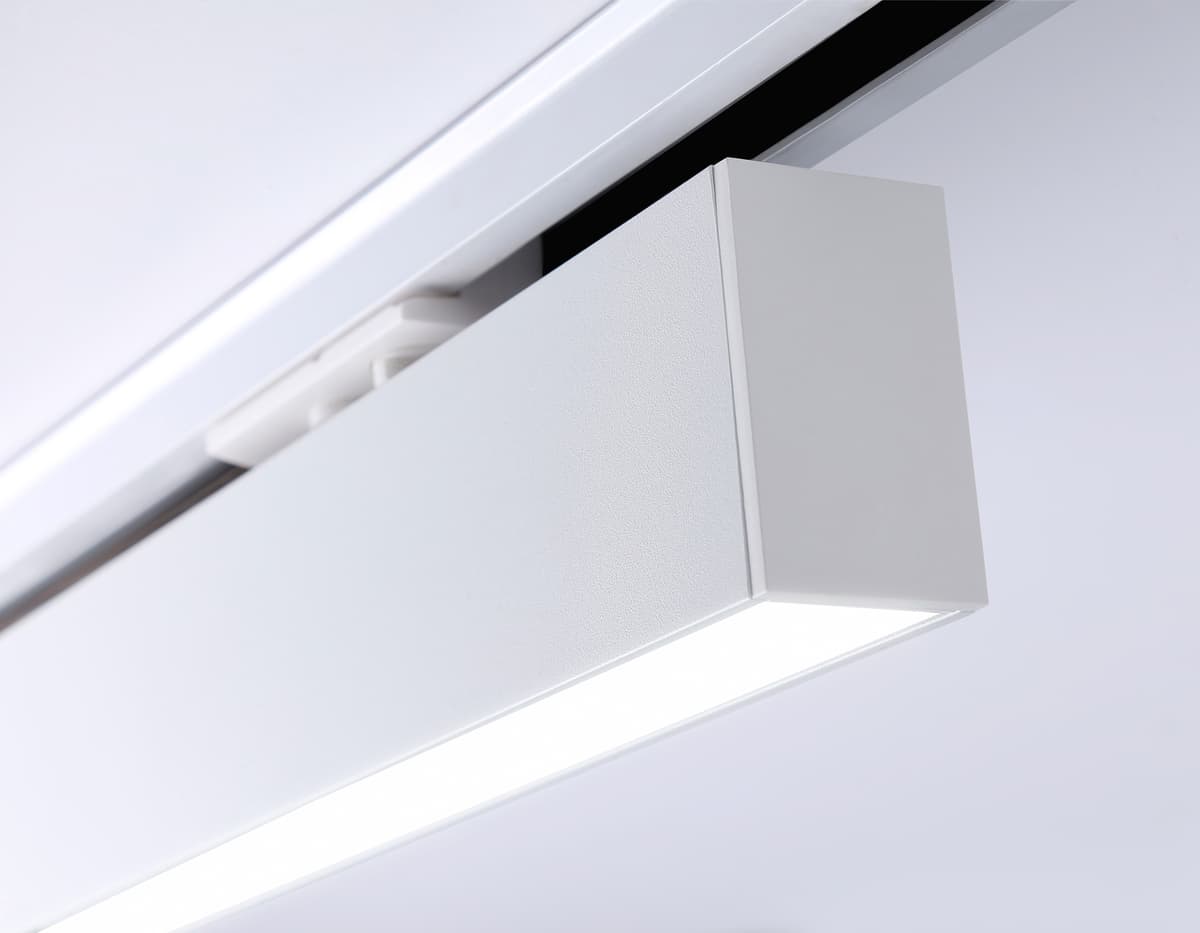 Трековый однофазный светодиодный светильник GL6763 WH белый LED 12W 4200K 300*22*48 Ambrella Light 13